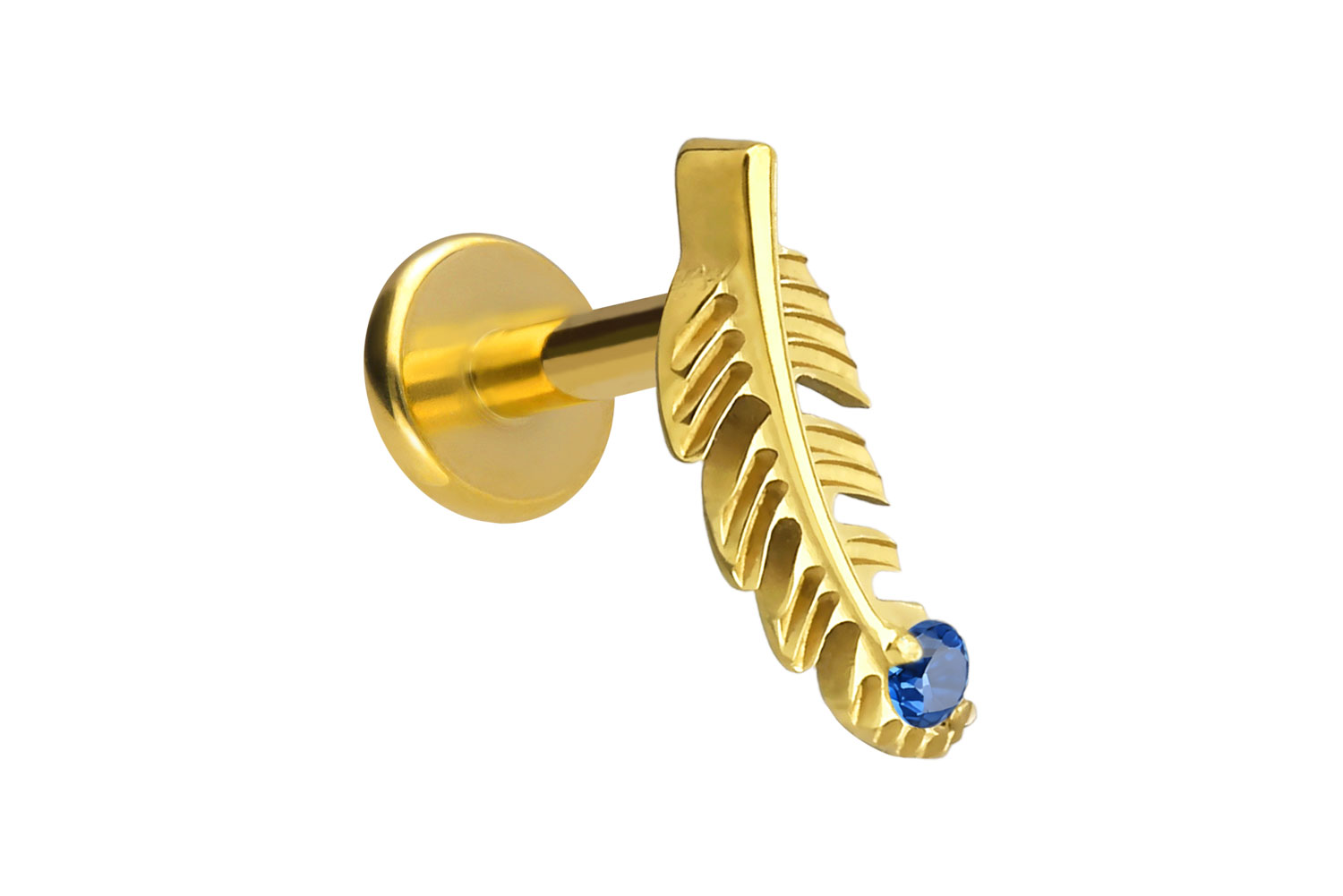 Titan Labret Piercing mit Innengewinde FEDER